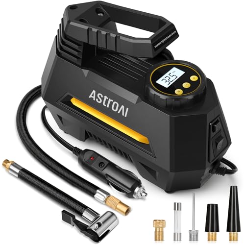 AstroAI 12V Portable Air Compressor Tire Inflator with Digital Pressure Gauge