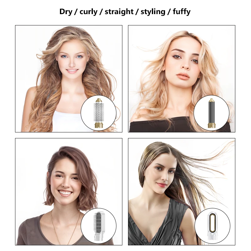 2025 New Style 5-in-1 Ionic Hair Styling Tool with Interchangeable ...