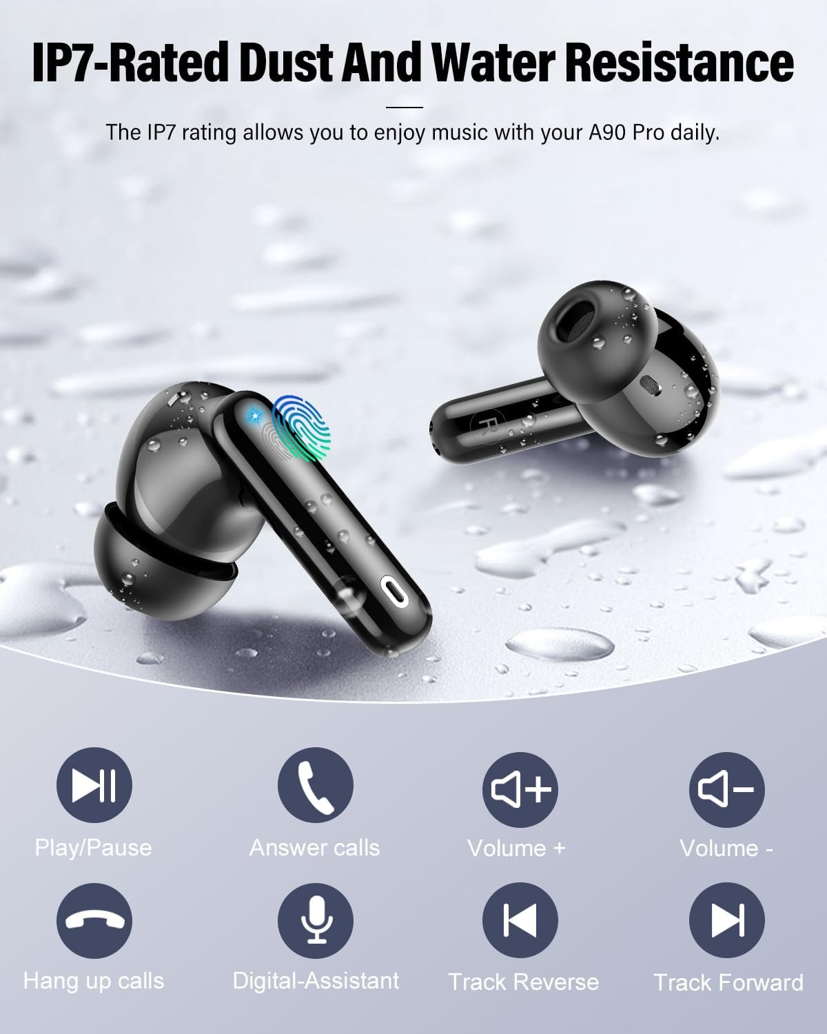 Wireless Earbuds, Bluetooth 5.4 Headphones Bass Stereo, Ear Buds wi...