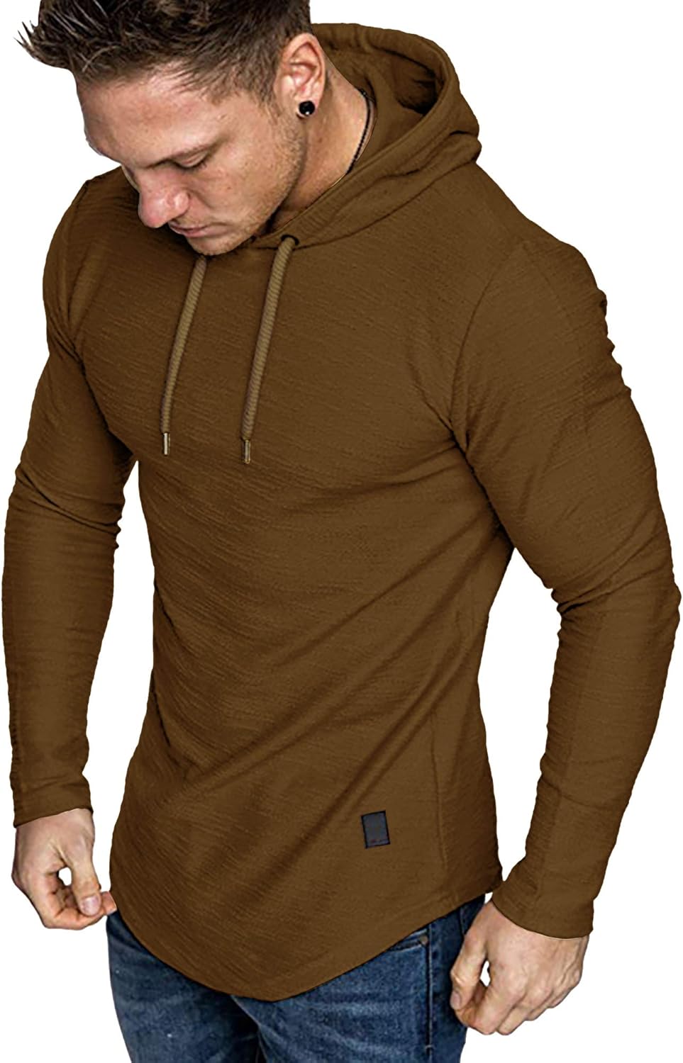 Lexiart Mens Fashion Athletic Hoodies Sport Sweatshirt Solid Color ...