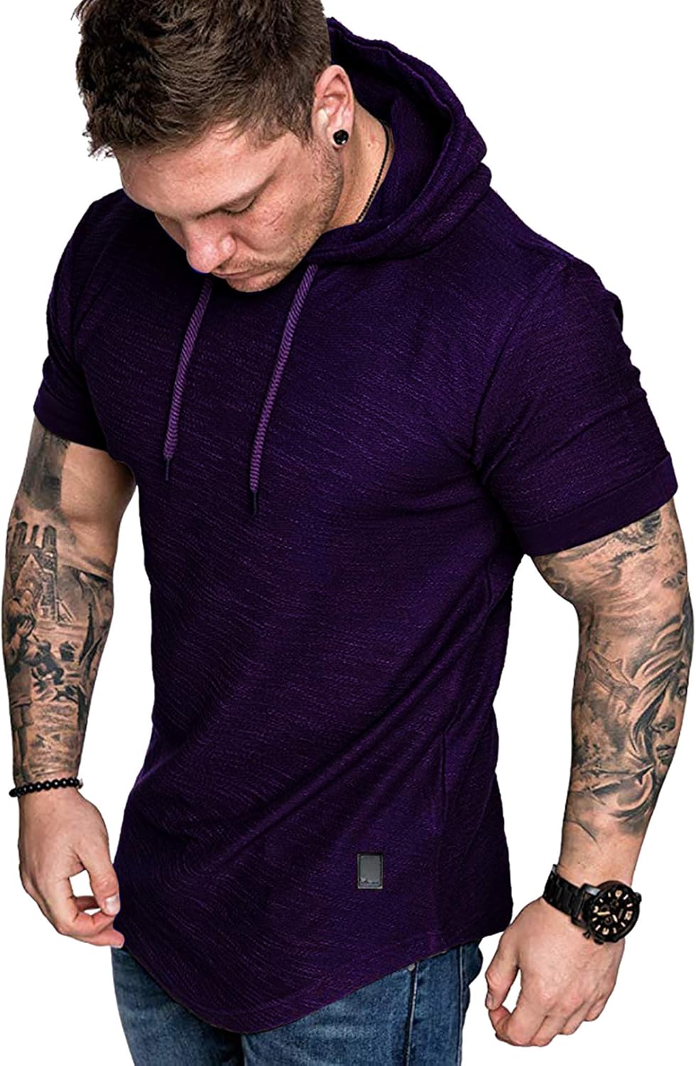 Lexiart Mens Fashion Athletic Hoodies Sport Sweatshirt Solid Color ...